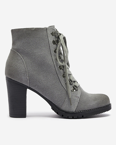 Szürke női magas szárú csizma Fareffi- Footwear