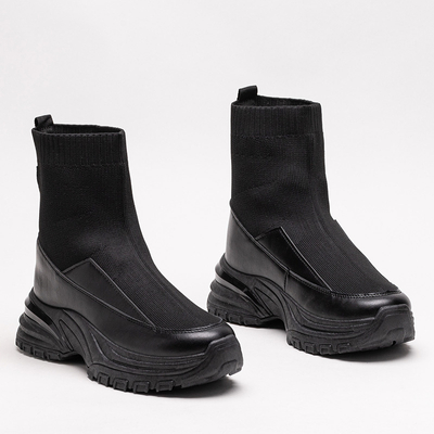 Fekete női bebújós sportcipő Berida - Lábbeli