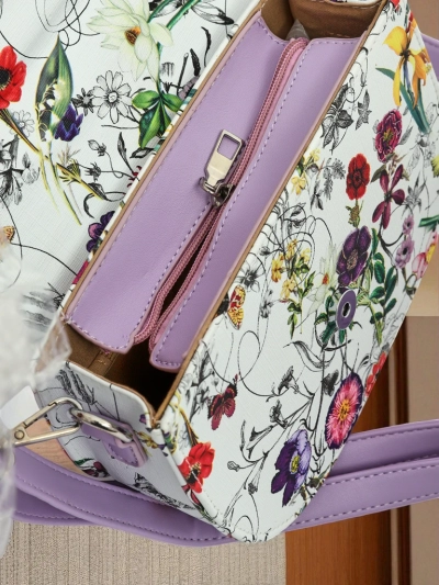 Royalfashion Női virágmintás kis öko bőr táska Ori Elle