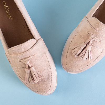 Atrugiel porított női mokaszin bojtokkal - Lábbeli