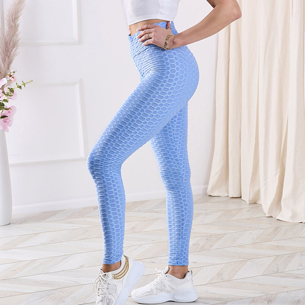 Mintás kék női leggings- Ruházat