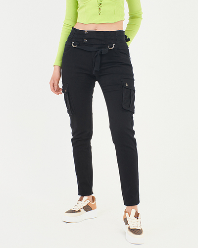 Fekete női cargo nadrág - Ruházat