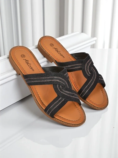 Royalfashion Női fonott papucs Woven Breeze