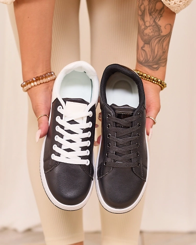 Royalfashion Fekete női sportcipő Classic Vibes