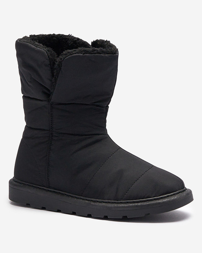 Fekete női csizma a'la hócsizma Kalioli- Footwear
