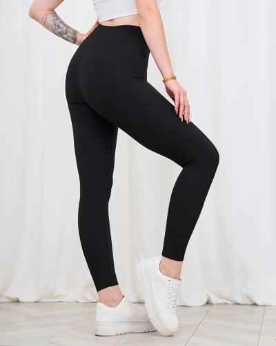Royalfashion Fekete szigetelt női leggings