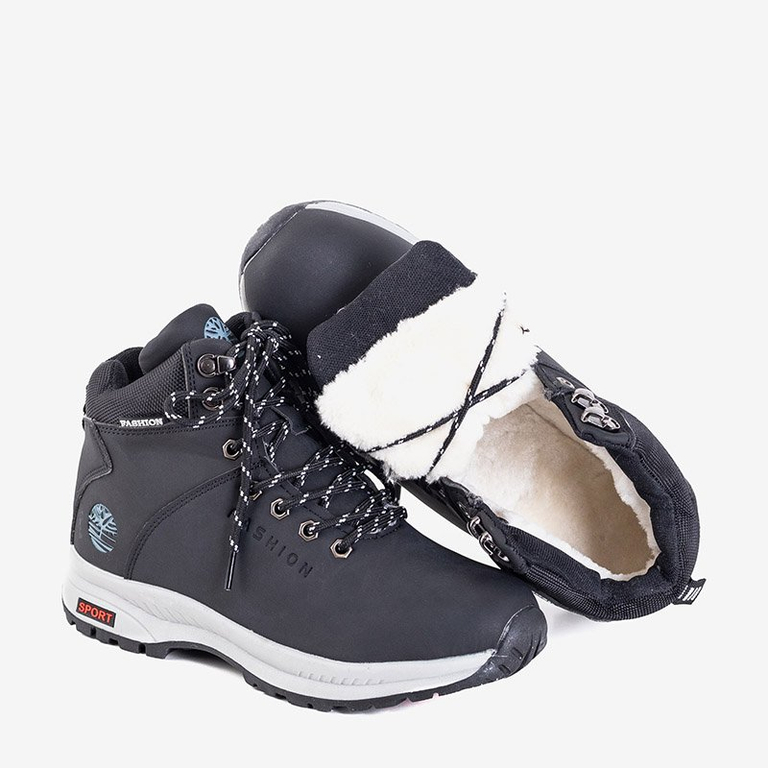 Fekete női szigetelt hócsizma Emeralda - Lábbeli