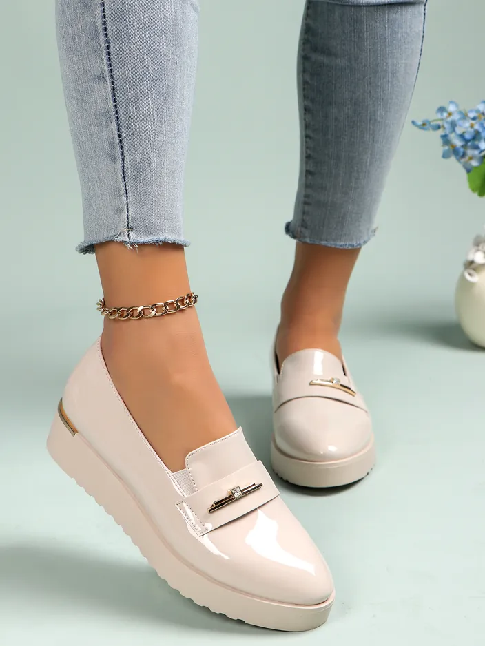 Royalfashion Női műbőr loaferek Arefel