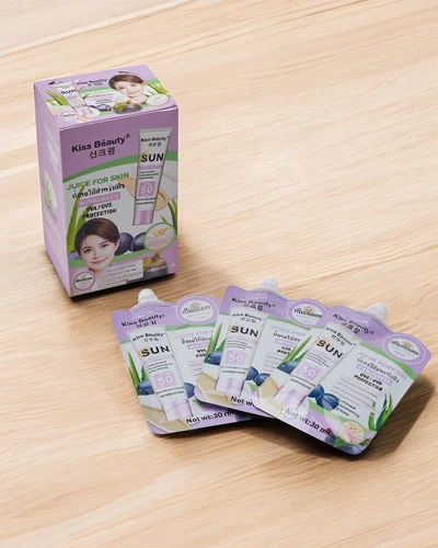 Kiss Beauty Napvédő Krém 50 SPF tasakokban 30mlx10db