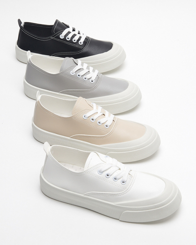 OUTLET Fekete női tornacipő Lorino - Lábbeli