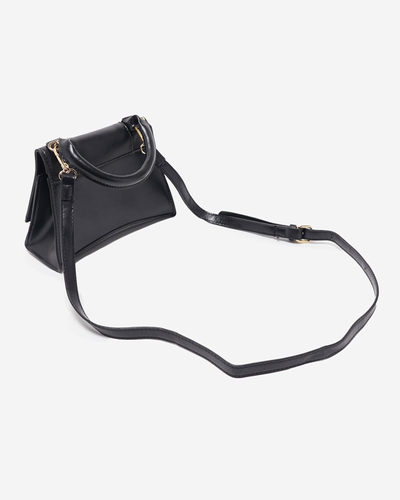 Fekete női mini táska "B" betűvel - Kiegészítők