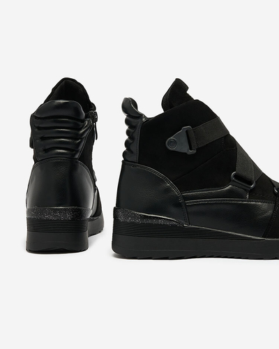 Royalfashion Fekete női sportcsizma Sattari