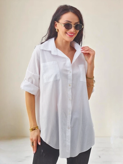 Royalfashion Pamut női ing 3/4-es ujjakkal