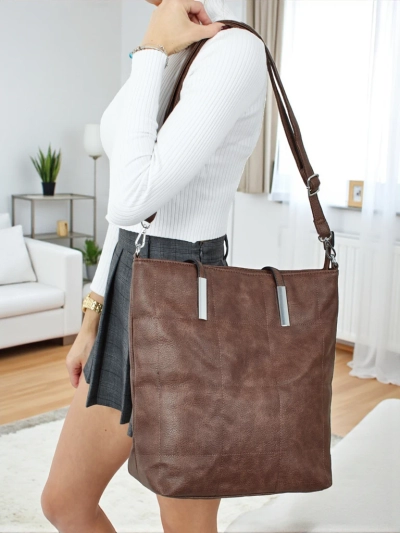 Tessira női shopper táska, öko bőr