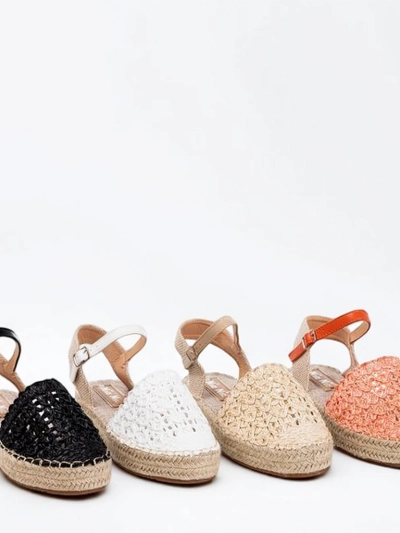 Női fekete espadrillák áttört Triumf - Lábbeli