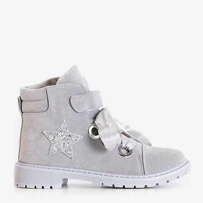 OUTLET Világosszürke női táska Misaki díszítéssel - Lábbeli