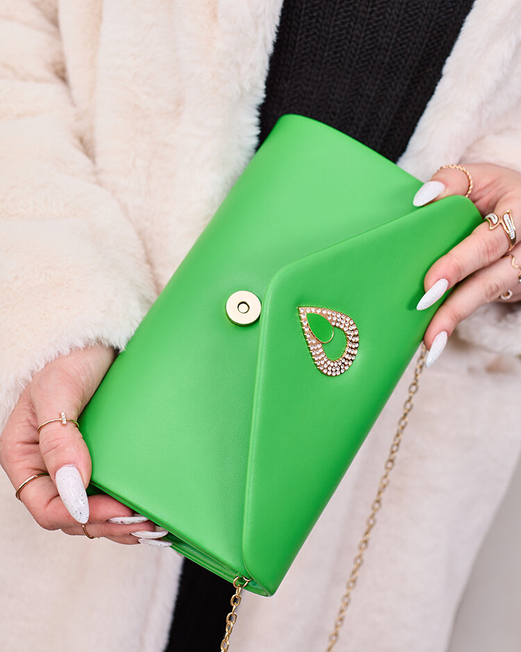 Royalfashion Zöld női kuplungtáska