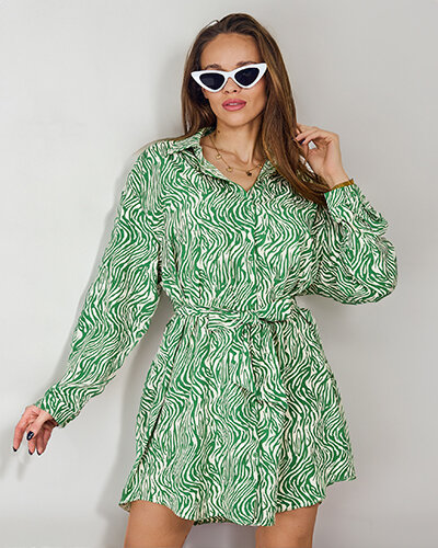 Royalfashion női miniruha a'la zebra mintával