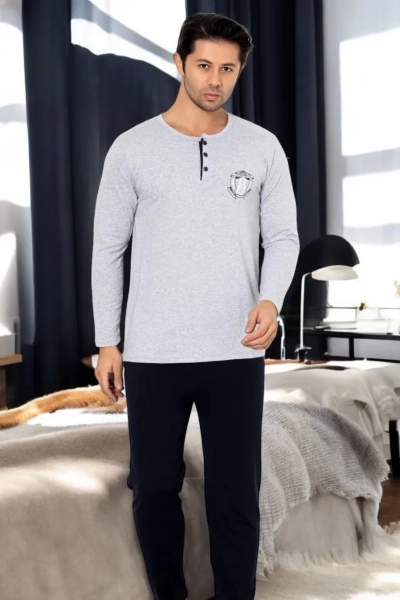 Royalfashion Férfi pamut pizsama