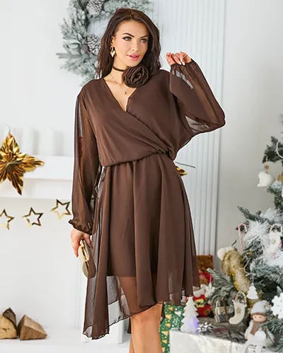 Royalfashion Klasszikus térdig érő női ruha