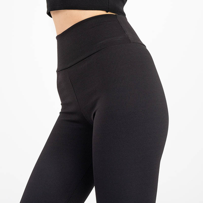Athena Női Fekete Viszkóz Sport Leggings Nyárra