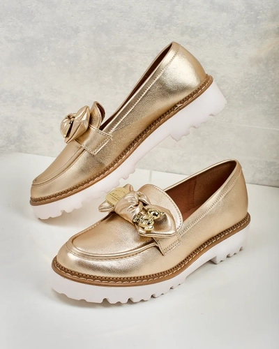 Royalfashion Női mokaszinok masnival Ezizer