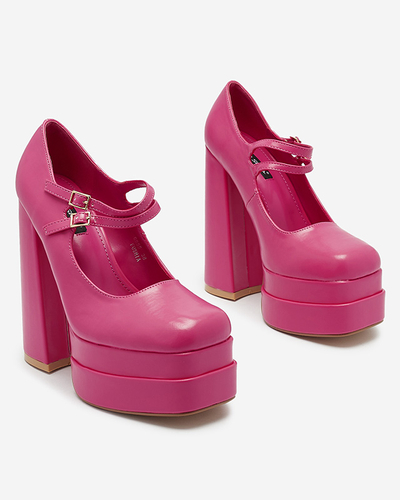 Fukszia női magas tűsarkú cipő Edisa - Lábbeli