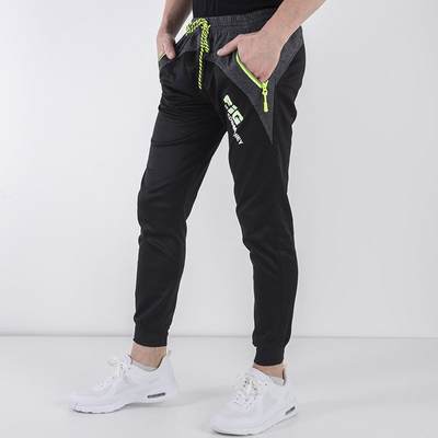 Férfi fekete pulóver - ruházat