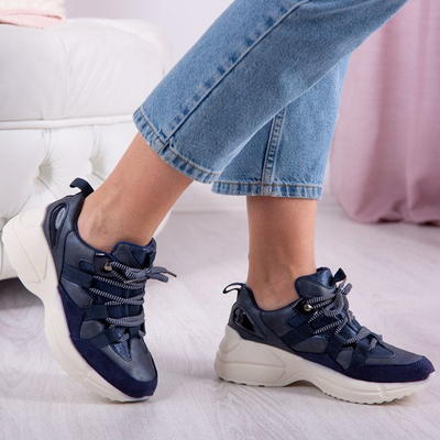 Ciemnogranatowe buty sportowe Ocean - Obuwie