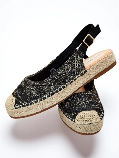 Royalfashion Női espadrilles díszes hímzéssel