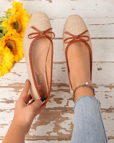 Royalfashion Női balettcipők csillámmal és masnival Aramie