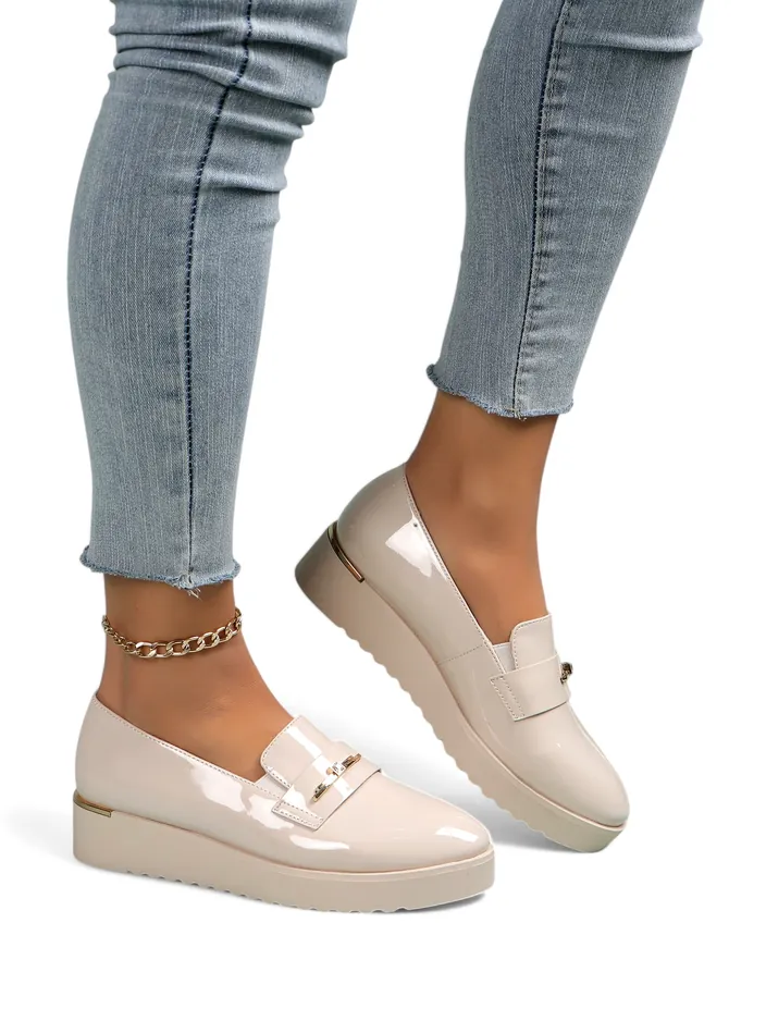 Royalfashion Női műbőr loaferek Arefel