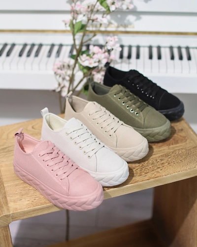 Sötétzöld női platform tornacipő Sedix - Lábbeli