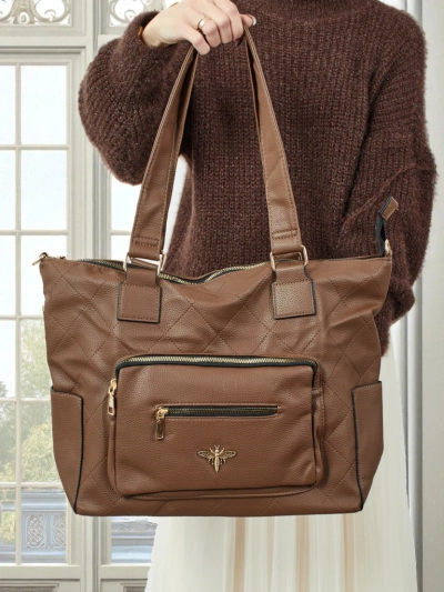 Marvaya női shopper táska, öko bőr, steppelt