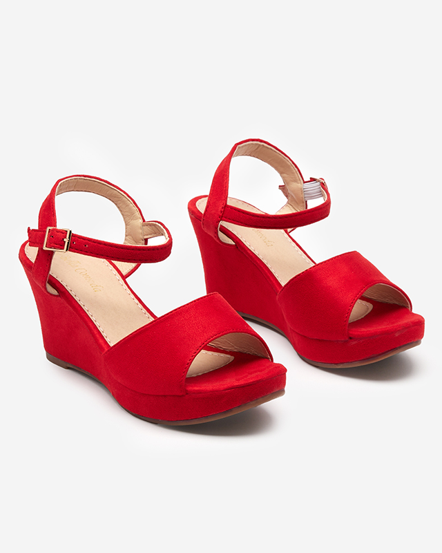 OUTLET Piros női szandál a éken Nalem - Footwear