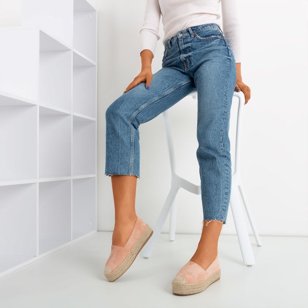 Roseanne platform espadrilles rózsaszínben - lábbeli