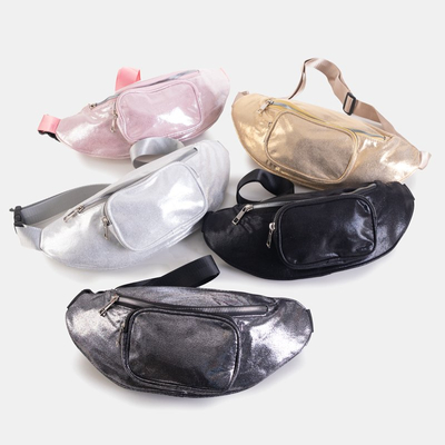 Fényes női rózsaszín vese - Kézitáskák