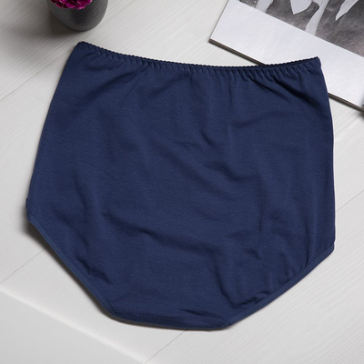 Sötétkék női pamut bugyi PLUS SIZE - Fehérnemű