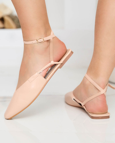 OUTLET Nude balerina szandál Talio - Lábbeli