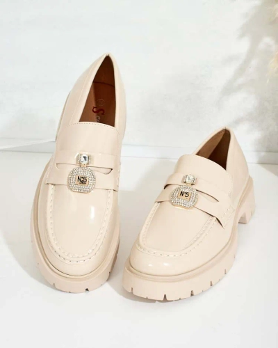 Royalfashion Női lakkozott mokaszin Bemies