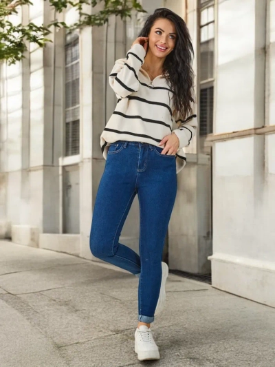 Royalfashion pamut női skinny farmernadrág