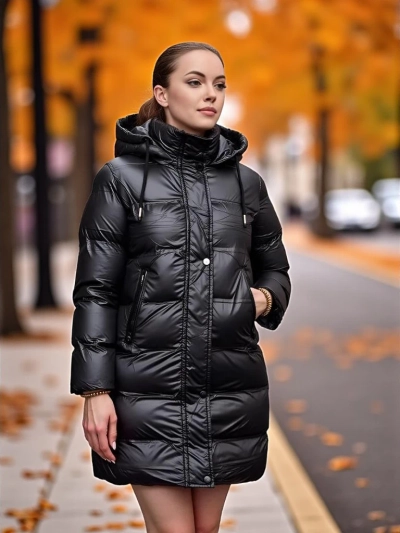 Royalfashion Női téli steppelt kabát