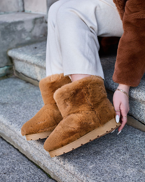 Női hócsizma camel színben Ottola- Footwear