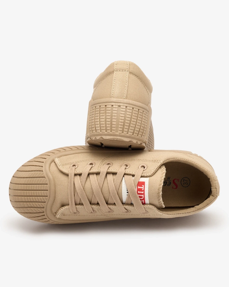 Royalfashion Világosbarna Brigera platform sportcipő