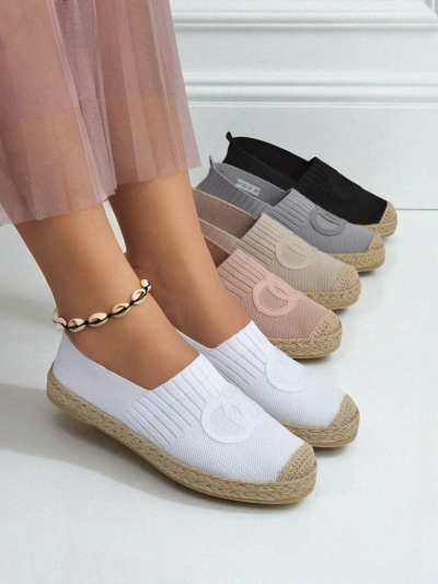 Calista Biancha női espadrilles – fehér, lapos, öko velúrból, olasz stílus