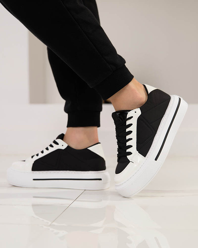 OUTLET Női sportcipő fehér és fekete színben Smaqo- Footwear