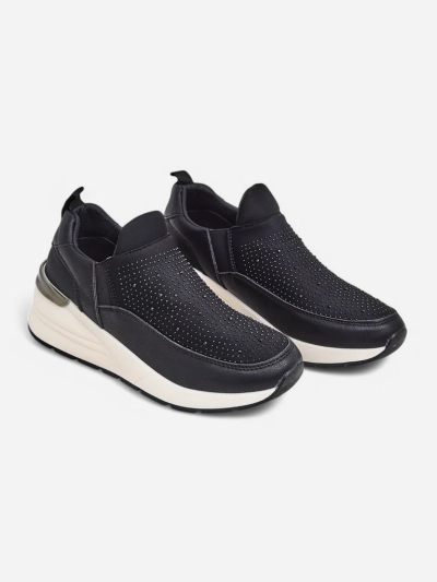 Royalfashion Női sportcipők, slip-on dizájn, strasszokkal Elera