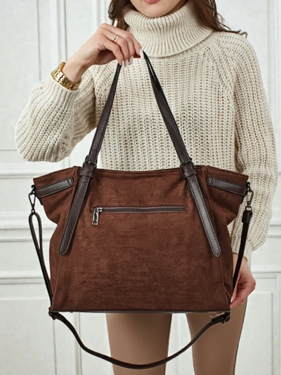 Daville női shopper táska öko-velúrbőrből