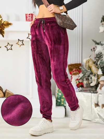 Royalfashion Női bolyhosított melegítőnadrág