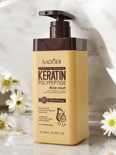 Sadoer Keratin Gel Tusfürdő Polipeptidekkel 750 ml